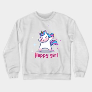 Happy Girl: Blossoming in Joy and Strength Crewneck Sweatshirt